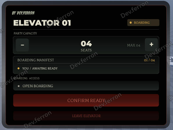 Dev Ferron Roblox UI design